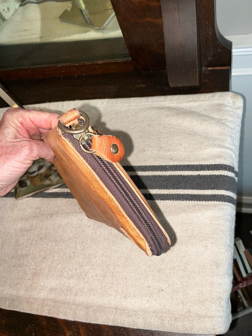 Bed Stu TEMPLETON II Tan Rustic Clutch Wallet MSRP $189 - Picture 6 of 13
